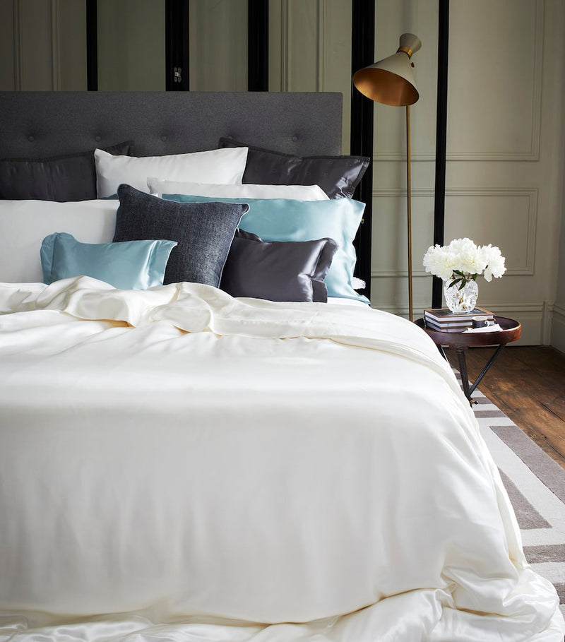 Gingerlily silk double duvet cover 200cm x 200cm - British product