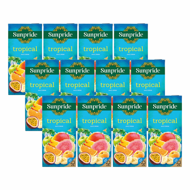 Sunpride tropical juice multipack 12x1L (British brand)