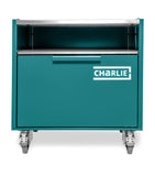 Charlie Oven outdoor island cabinet with castors and drawers 120cm wide - British product