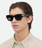 Timeless Gold-Tone Sunglasses with Recycled Acetate Frame