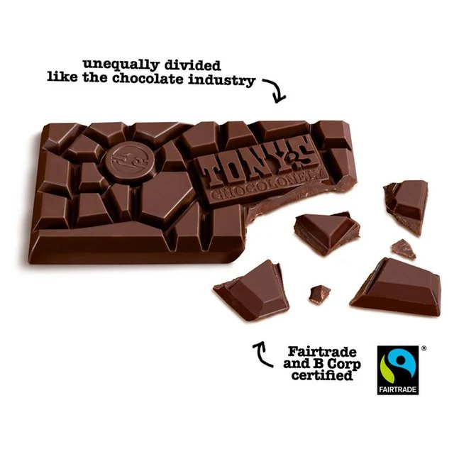 Tony's Chocolonely Dark Chocolate 51% Almond Sea Salt   180g GOODS M&S