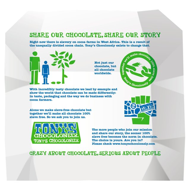 Tony's Chocolonely Dark Chocolate 51% Almond Sea Salt   180g GOODS M&S