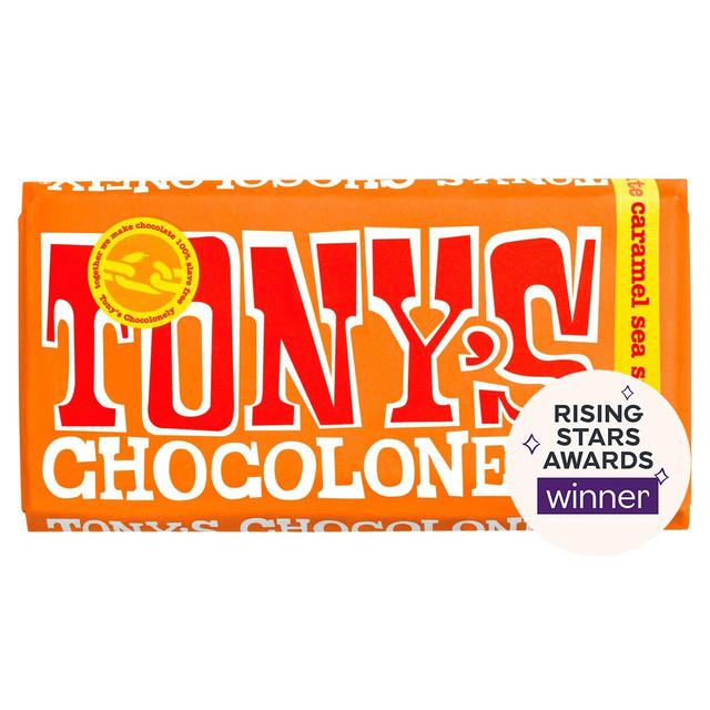 Tony's Chocolonely Milk Chocolate Caramel Sea Salt   180g GOODS M&S