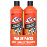 Mr Muscle drain gel 2x1L, imported from the UK