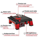 Einhell portable tile cutting machine 18V, UK version