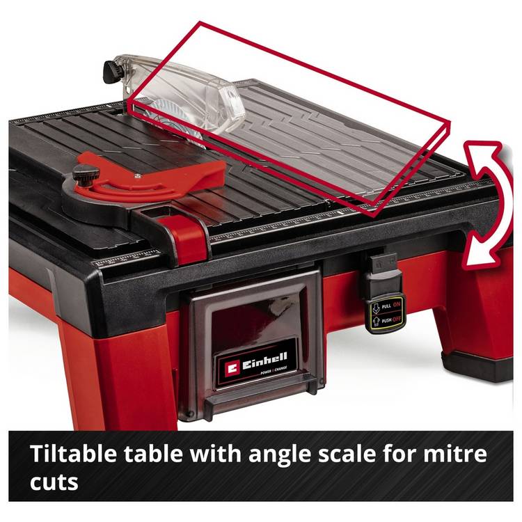 Einhell portable tile cutting machine 18V, UK version