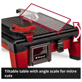 Einhell portable tile cutting machine 18V, UK version