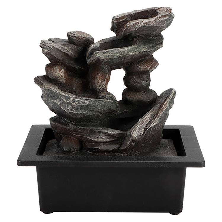 Menkind cascading rocks fountain with LED lighting, imported from the UK