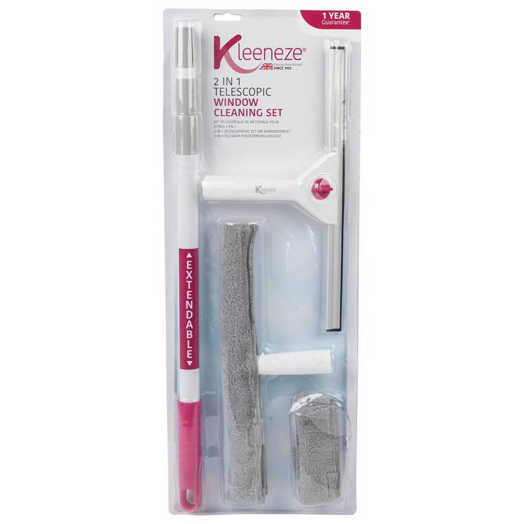 Kleeneze 2 in 1 telescopic window cleaning set (British brand)