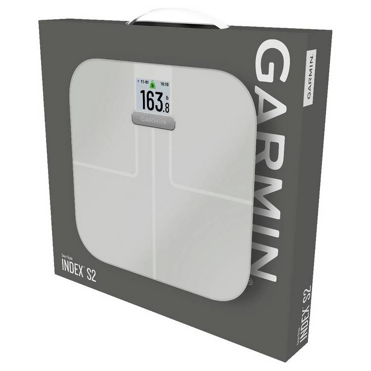 Garmin Index S2 smart bathroom scales white, UK version
