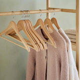 Argos Argos Home Set of 10 Wooden Hangers 44.5cm- Buy online at McGrocer