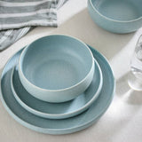 Argos Habitat 12 Piece Reactive Stoneware Dinner Set Blue- Buy online at McGrocer