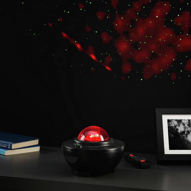 Menkind RED5 galaxy projection lamp with Bluetooth speaker (British brand)