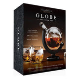 Menkind globe decanter set with glasses 750ml - British product