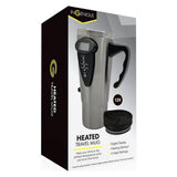 Menkind heated travel mug black 500ml, imported from the UK