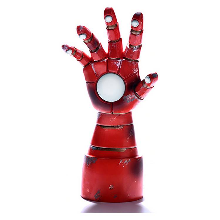 Menkind Iron Man gauntlet desk lamp with adjustable brightness, imported from the UK
