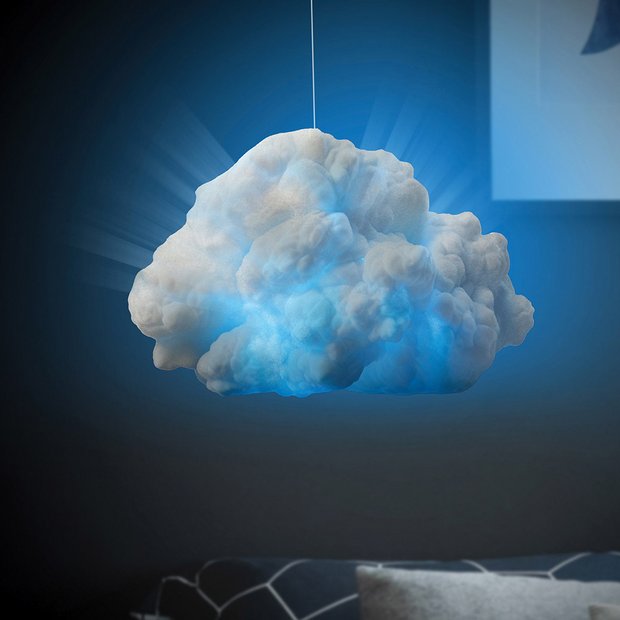 Menkind LED Cloud Lamp DIY kit with remote control, UK version