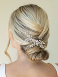 Ivory & Co Silver Pearl Shimmer Crystal Hair Comb 12.5cm, UK version