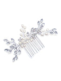 Ivory & Co Silver Pearl Shimmer Crystal Hair Comb 12.5cm, UK version