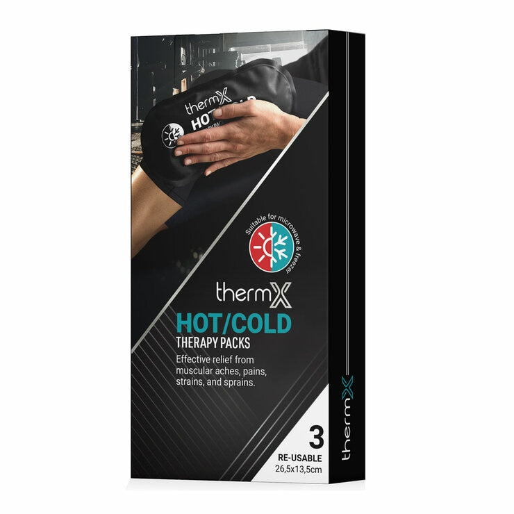 ThermX hot cold therapy packs 3 pack, imported from the UK