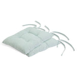 Habitat Chambray seat cushions pack of 2 duck egg 40cm, UK version