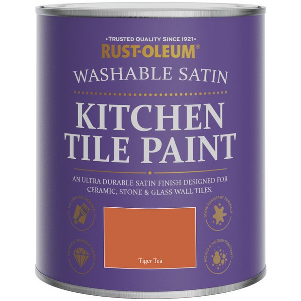Rust-Oleum tile paint Tiger Tea 750ml, imported from the UK