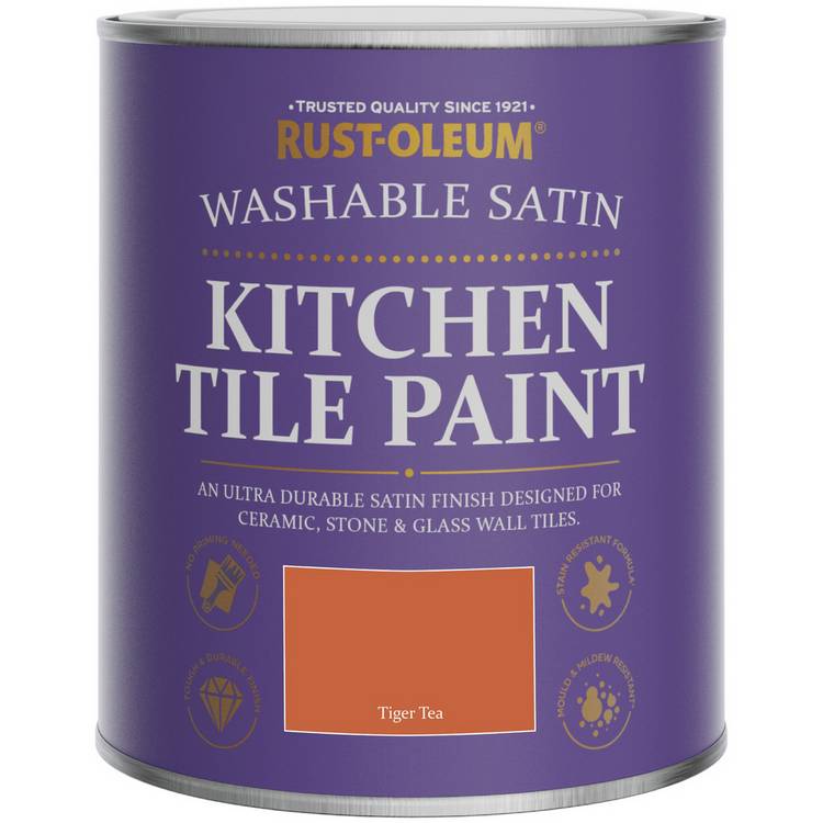 Rust-Oleum tile paint Tiger Tea 750ml, imported from the UK