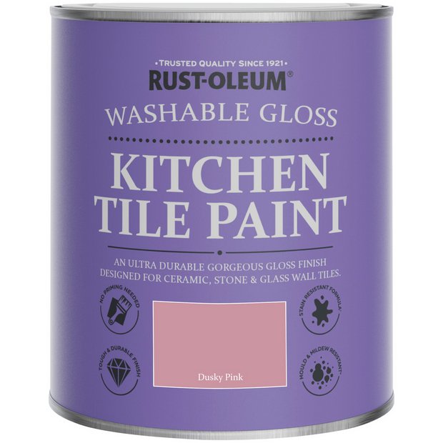Rust-Oleum tile paint Dusky Pink 750ml, UK version