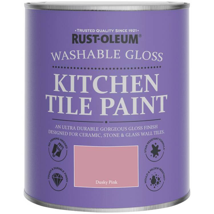 Rust-Oleum tile paint Dusky Pink 750ml, UK version