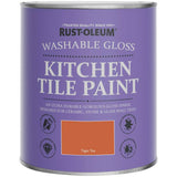 Rust-Oleum kitchen tile gloss paint Tiger Tea 750ml (British brand)