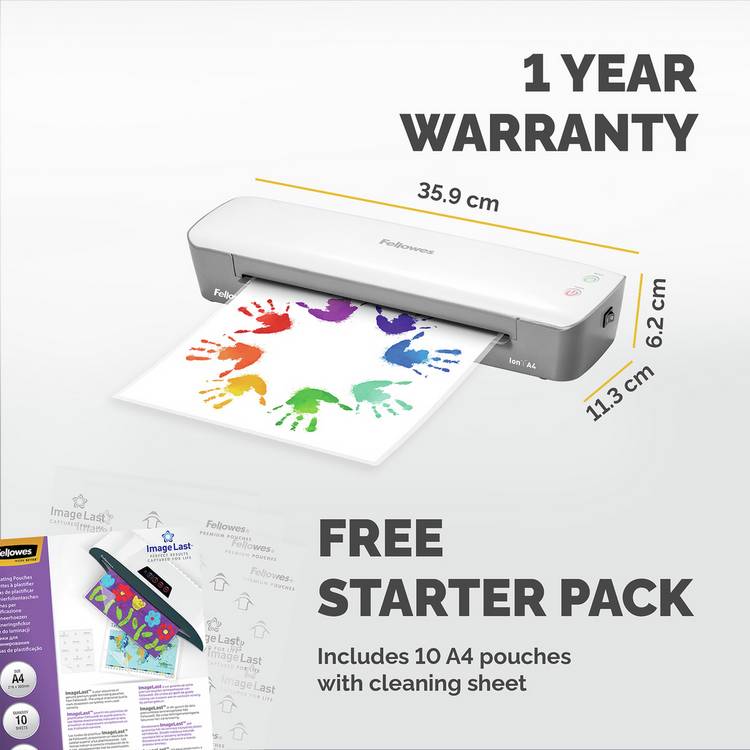 Fellowes Ion A4 Laminator 125 micron (British brand)