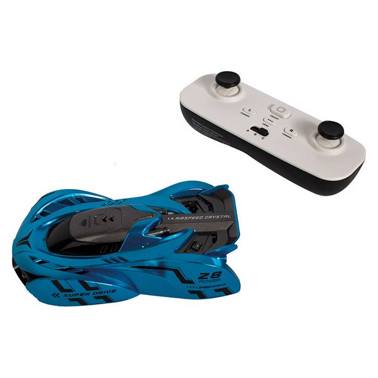Menkind blue wall climbing RC car, UK version