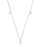 Harrods white gold diamond necklace 0.30ct - British product