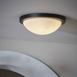 Argos Home black bathroom flush ceiling light 28cm, imported from the UK