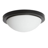 Argos Home black bathroom flush ceiling light 28cm, imported from the UK