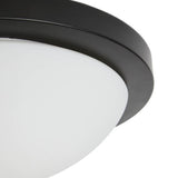 Argos Home black bathroom flush ceiling light 28cm, imported from the UK
