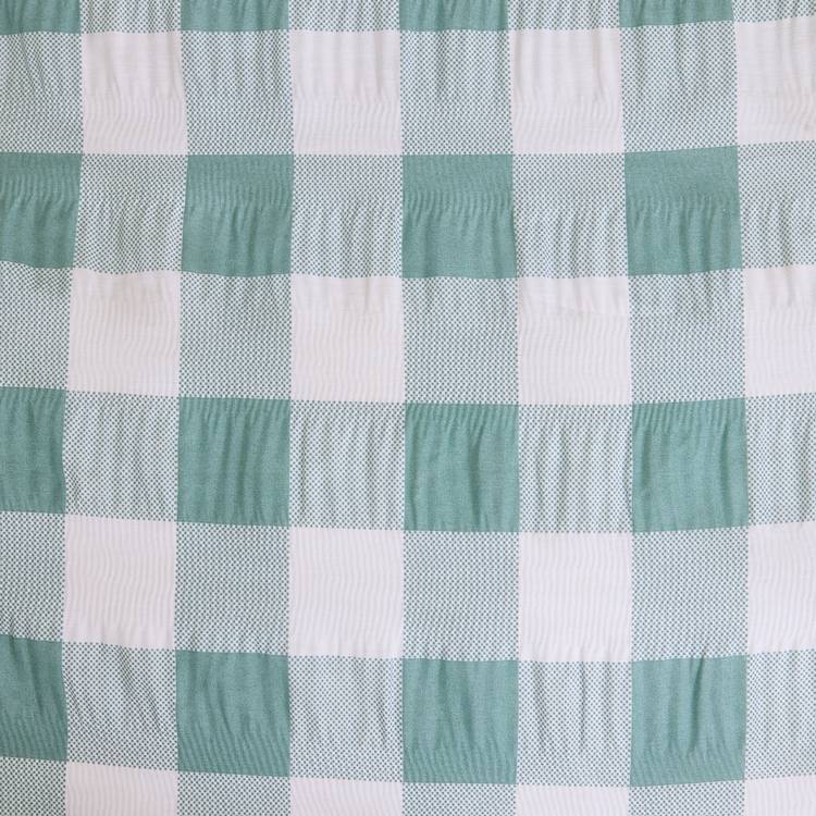 Argos Home seersucker bedding set blue check single, UK version