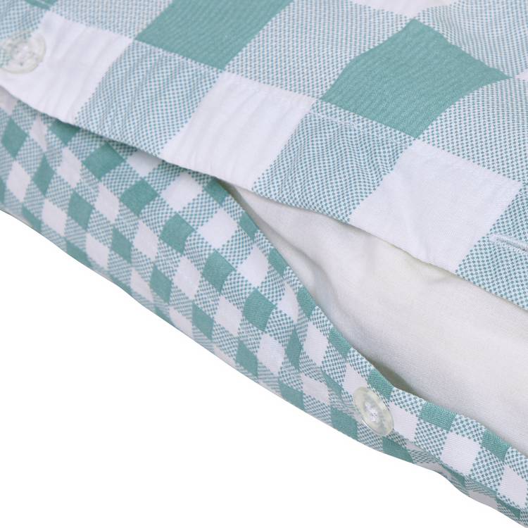 Argos Home seersucker bedding set blue check single, UK version