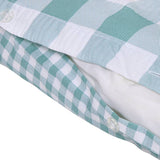 Argos Home seersucker bedding set blue check single, UK version