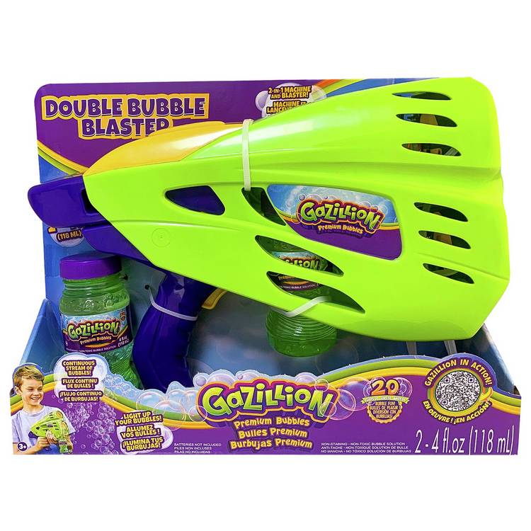 Gazillion Double Bubble Blaster toy - British product