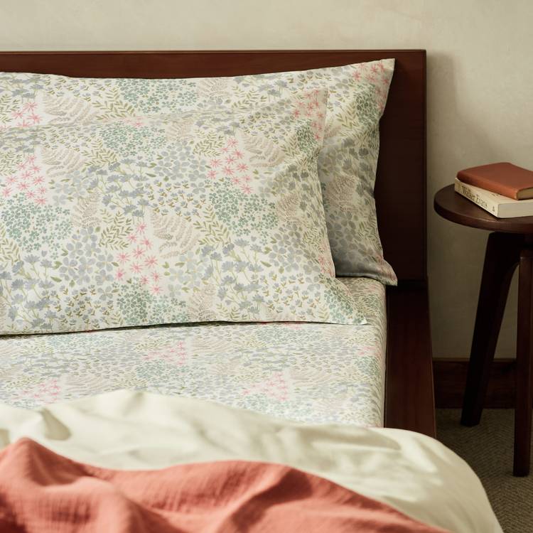 Argos Home ditsy floral pillowcase pair blue (British brand)