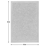 Mighty Mats grey short pile doormat 60x40cm - British product
