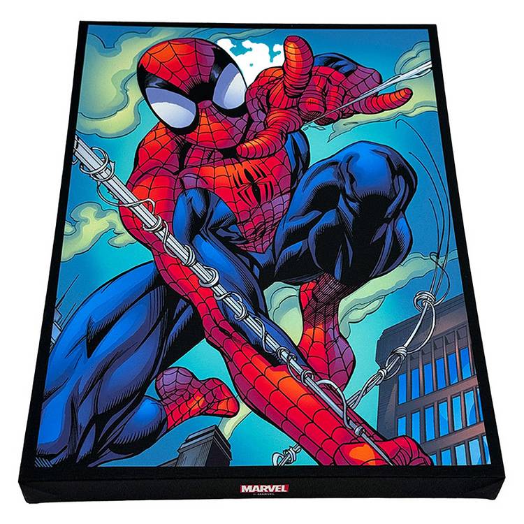 Menkind Marvel Spider-Man light up canvas 40x30cm, UK version