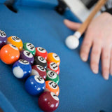 Menkind Table Top Pool compact set with 15 balls and cues, UK version