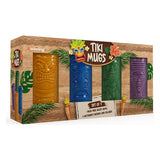 Menkind tiki mugs set of 4 multicoloured 380ml (British brand)