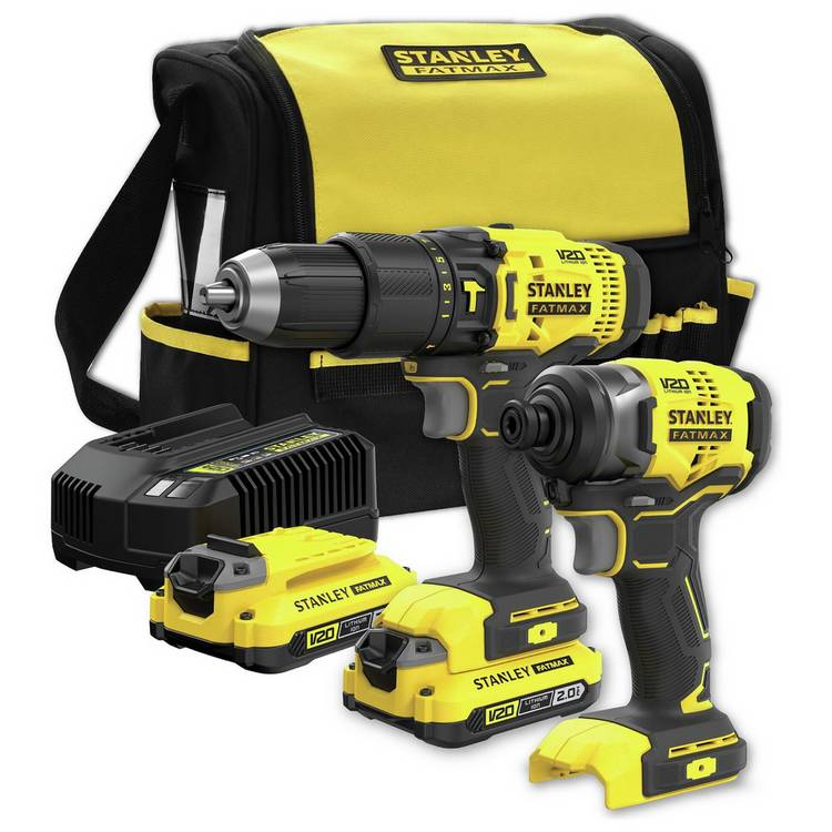 Stanley Fatmax V20 cordless combi driver kit, imported from the UK