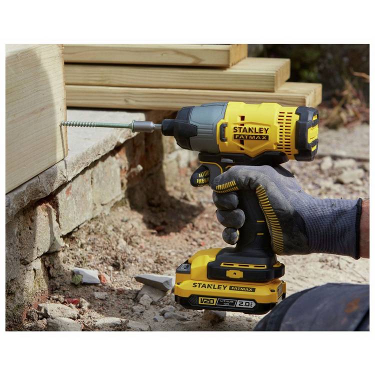 Stanley Fatmax V20 cordless combi driver kit, imported from the UK