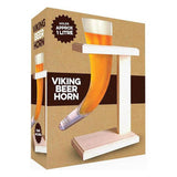 Menkind Viking horn glass with birch wood stand 480ml - British product