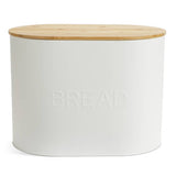 Argos Habitat Embossed Cream Bread Bin with Bamboo Lid- Buy online at McGrocer