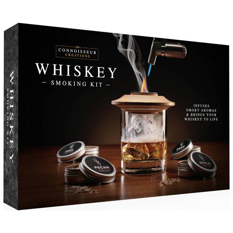 Menkind Whisky Smoker Kit with refillable torch and wood chips, UK version
